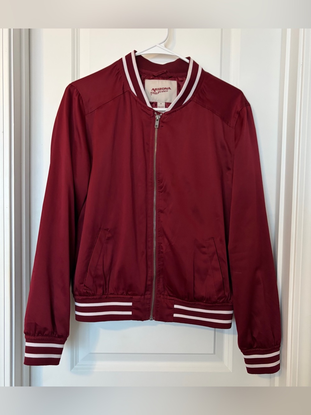 Arizona Jean Company Maroon Bomber Jacket
Size M